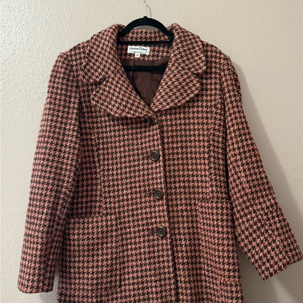 Women's Houndstooth Coat